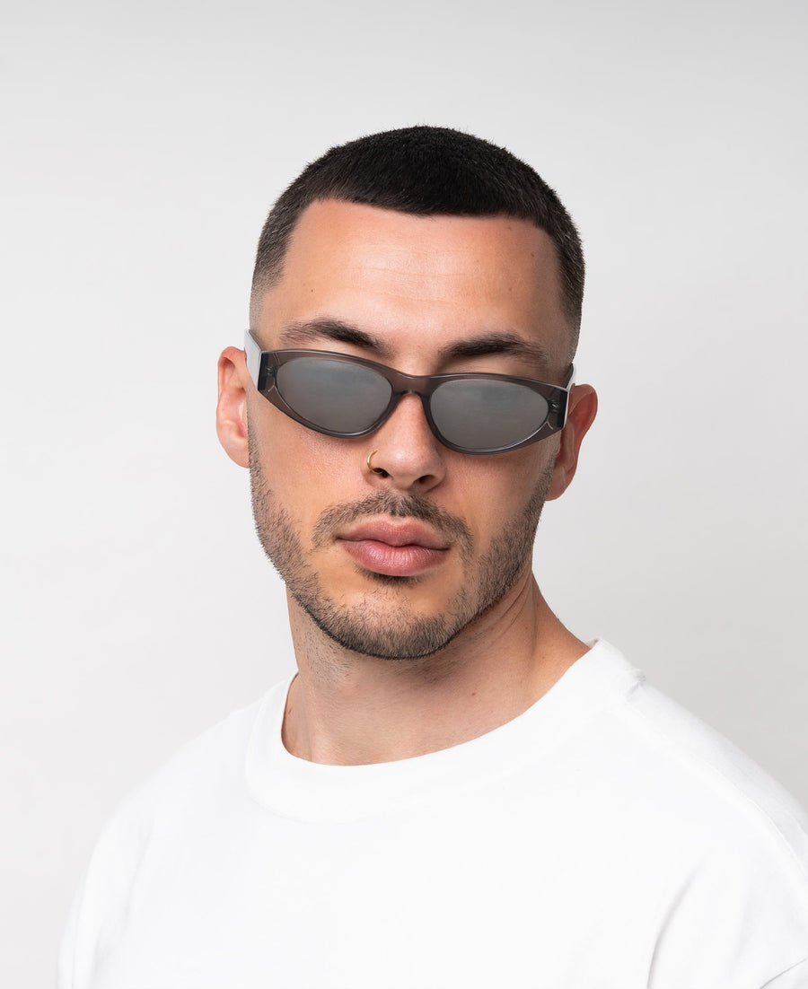BLADE - Transparent Grey Silver Mirrored