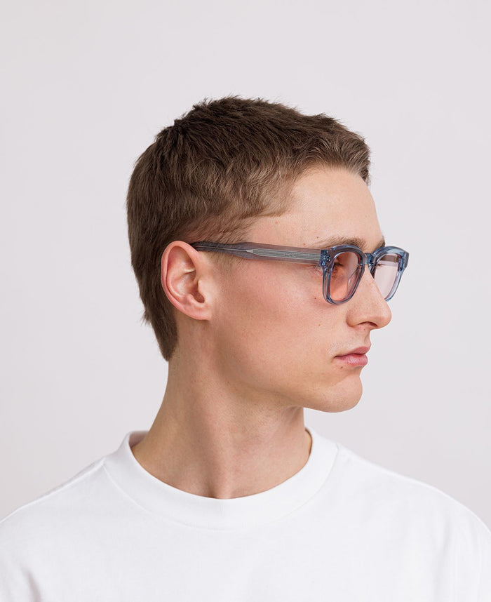AUSTIN REVEAL - Transparent Blue / Transparent Peach-red tint