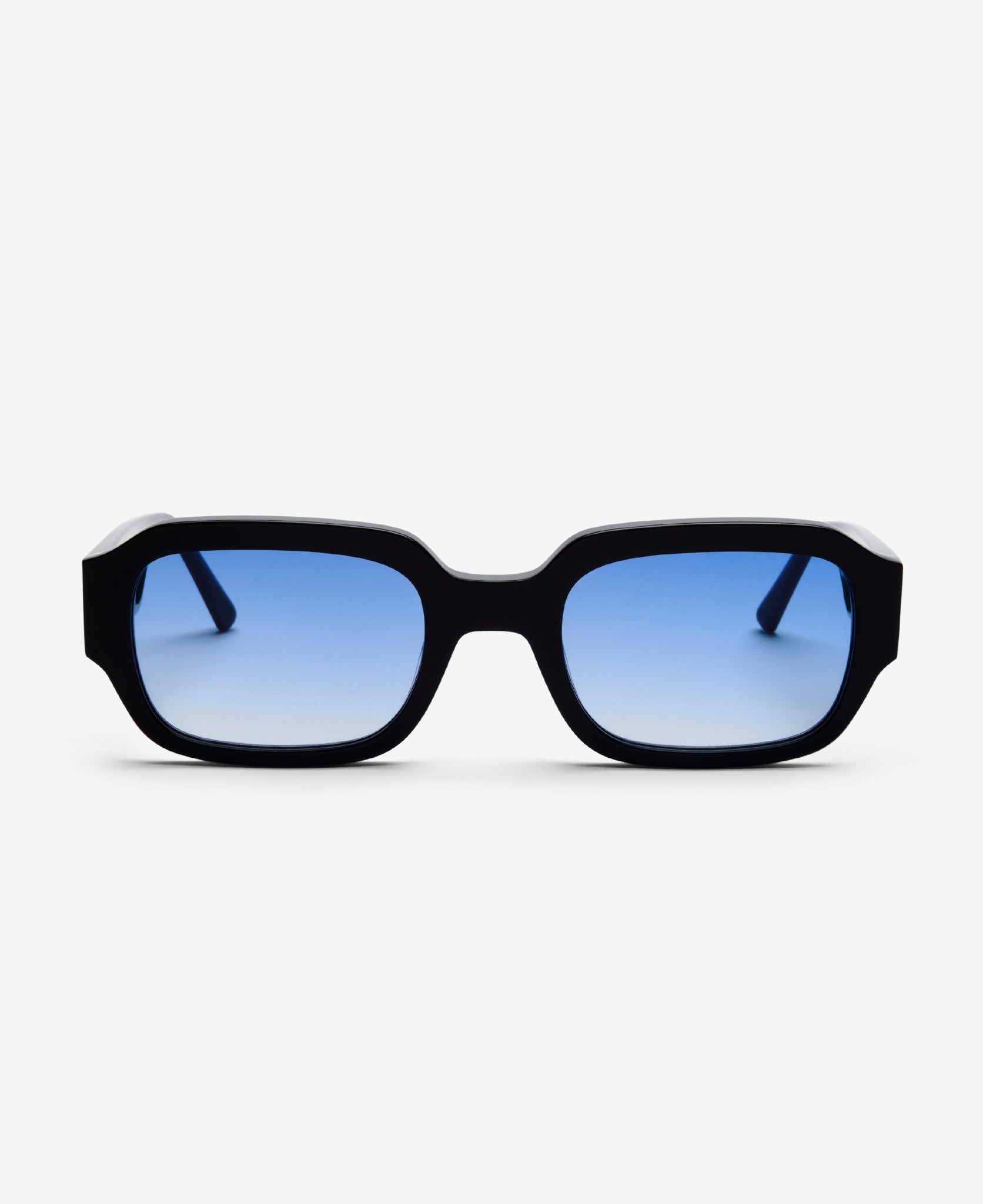 Black frame glasses with blue lenses hotsell