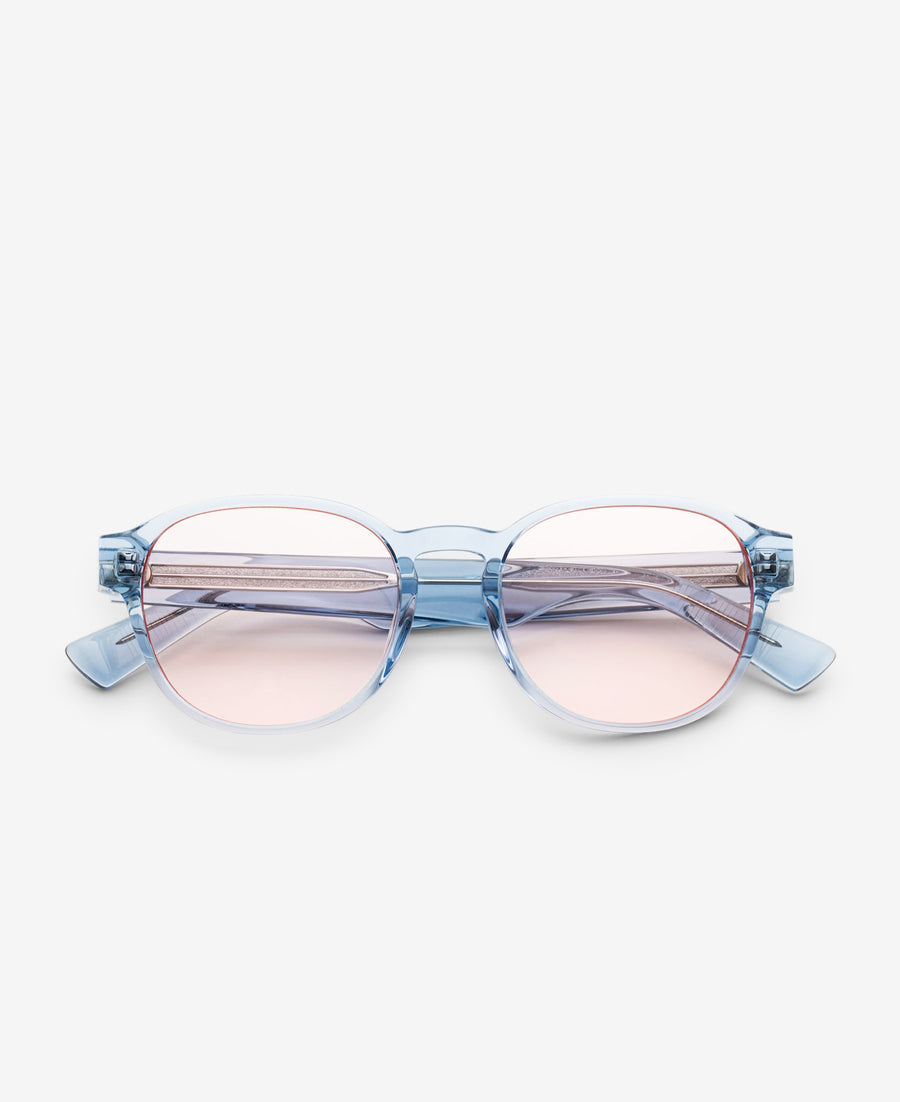 RYAN REVEAL - Transparent Blue / Transparent Peach-red tint