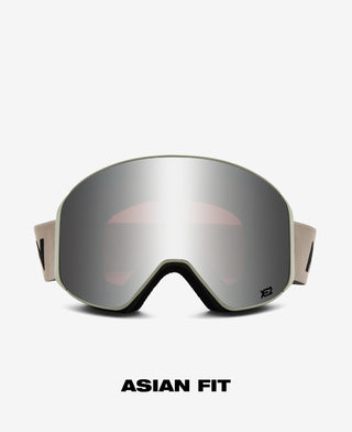 CLEAR XE2 Asian Fit - Light Grey Silver Mirrored