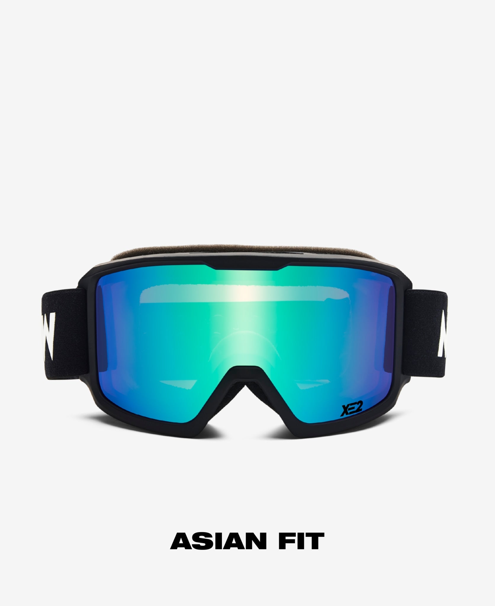 FERDI  Asian fit - Black Green Mirrored